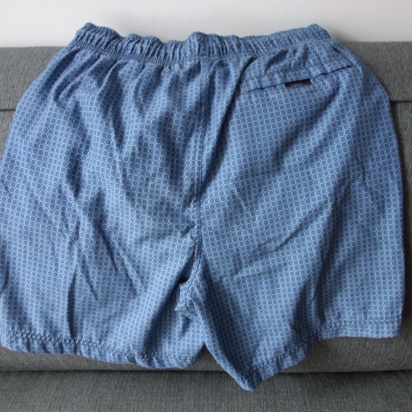 Nautica Blue Swim Trunks with Circles Pattern Size S - Picture 2 of 4